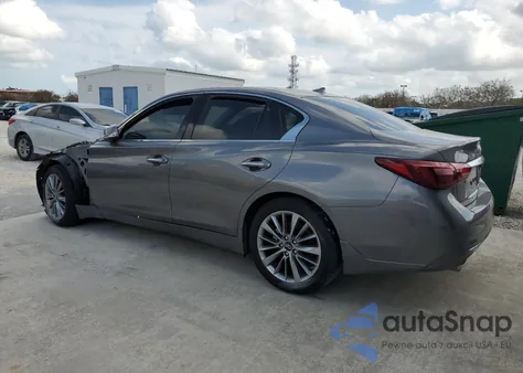 2023 Infiniti Q50 Luxe z USA, uszkodzony, nr VIN JN1EV7BP9PM510525